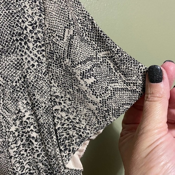 Danny & Nicole Snakeskin Dress, Size 12P - Picture 3 of 4